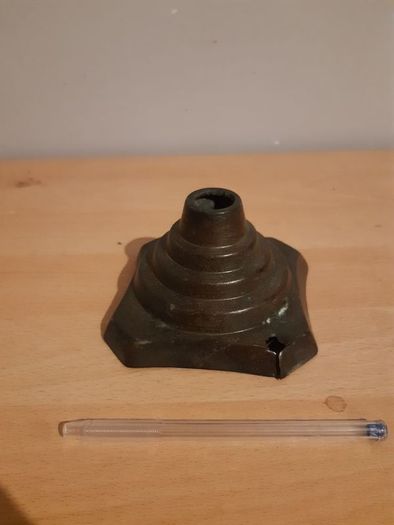 old brass lamp stand