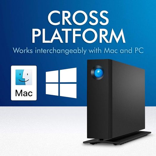 LaCie d2 Professional 16TB - USB-C Desktop External Hard Drive, for Mac and Windows - Professional desktop HDD for creative workflows