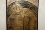 Luxury Metallic Gold Abstract Painting - Framed Canvas - Dual Orientation - 120 x 90 cm
