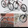 NEW 5 Bicycle Parking Rack Bike Stand Image 2