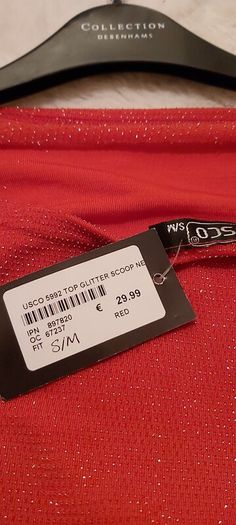 Ladies red dressy  top