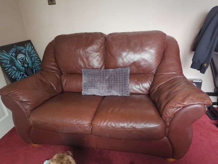 2 seater leather couch for sale