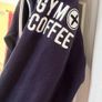 Gym + Coffee Navy Full Zip Hoodie Image 2