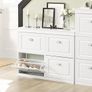 Shoe Storage Cabinet Elegant style White or Black Image 5