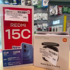 Redmi 15C Green + Redmi Buds 6 Active Black