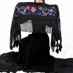 Brand new Designer oversized embroidered scarf