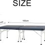 Harmon Portable Folding Massage Table - 61cm Wide, Lightweight & Durable - Ideal for Travel, Home & Professional Use - Royal Blue Image 2