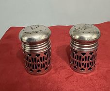 silver plated salt & pepper