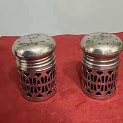 silver plated salt & pepper