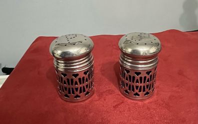 silver plated salt & pepper