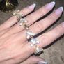 White gemstone and Crystal Bracelet Image 2