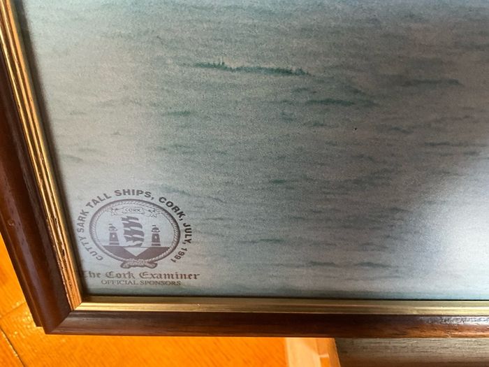 Print Commemorating Cutty Sark Tall Ships Race Visit to Cork July 1991