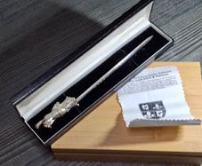 Irish Solid Silver Horse & Jockey Letter Opener