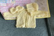 Handknit NB cardigan