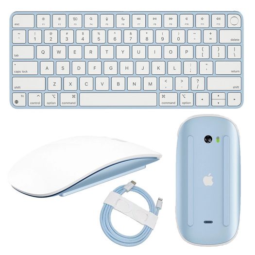 Apple Magic Keyboard with Touch ID A3118 + Magic Mouse A3208 + Cable GENUINE (Brand New/ Type C) Gold