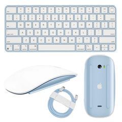 Apple Magic Keyboard with Touch ID A3118 + Magic Mouse A3208 + Cable GENUINE (Brand New/ Type C) Gold