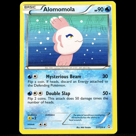 Alomomola 37/124 Rare Black and & White Dragons Exalted Pokemon Card 2012