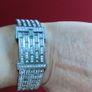 Stunning Dolce &Gabbana diamonte watch with face flap. Image 5