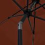 Parasol with LED Lights and Aluminium Pole 300 cm Terracotta Image 4