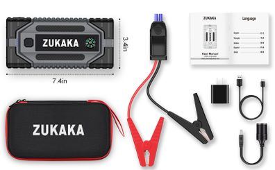 Car Jump Starter 3500A Peak 26800mAh 12V Auto Box Power Bank with USB QC3.0 (ZK003)
