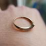 Vintage 9c Gold 375 Diamond Chevron Ring 1,5g Image 6