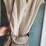 DUNNES linen mix long line button front dress Sz 12 UK - Bnwot Image 5