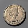 Australia Silver Florin 1956 Image 2