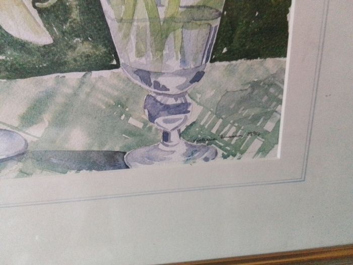 Gold Framed Still life Watercolour