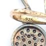 Vintage 925 Silver CZ Earrings In original Box Image 4