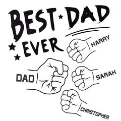 Personalised Father's Day iron on decal.