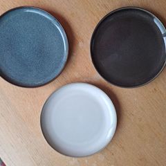 Set of 3 Glazed Side Plates