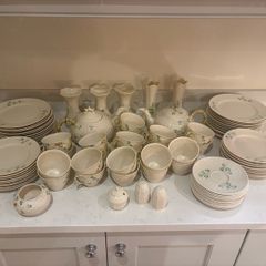 Belleek Shamrock Basketweave Collection