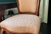 Set of 6 Carved Dining Chairs Solid Wood