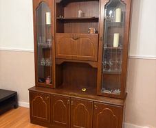 Large vintage display cabinet