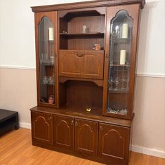 Large vintage display cabinet