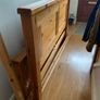 solid pine king bed frame Image 2