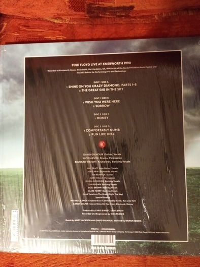 Lp Pink Floyd Live At Knebwortd 1990 Double Lp Brand New