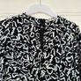 Zara black and white maxi long sleeve dress XS Image 4