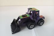 Matchbox Superfast 1976 Tractor Shovel Purple w/ Green &amp; Orange Decals