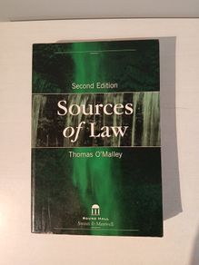 Sources of Law by Thomas O'Malley