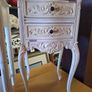 Two small vintage bedside tables for upcycling Image 2