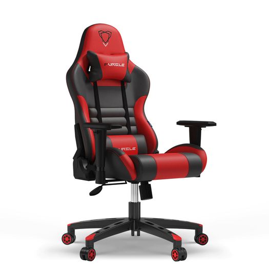 Red Furgle Carry Series Gaming Chair 360 degrees Swivel Ergonomic Racing-Style 90-160 Degree Decline Office Chair