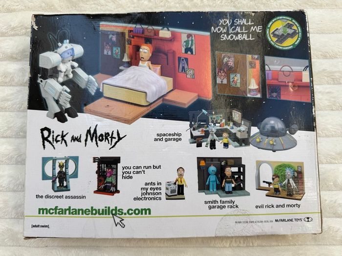 McFarlane Toys Rick & Morty You Shall Now Call Me Snowball New BUT the box is damaged Please look at the pictures