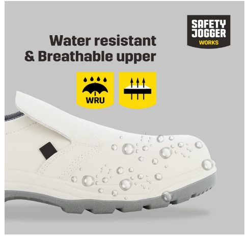 SAFETY JOGGER Steel Toe Cap Safety Clog - X0500 - S2 Safety Shoe for Men or Women, Anti-Slip Slipon Work Shoe, Ideal for Kitchen, Hospital