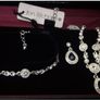 Jon Richard Silver Plater Blue Crystal 3 x Piece Matching Teardrop Boxed Gift Set. NIB Image 3