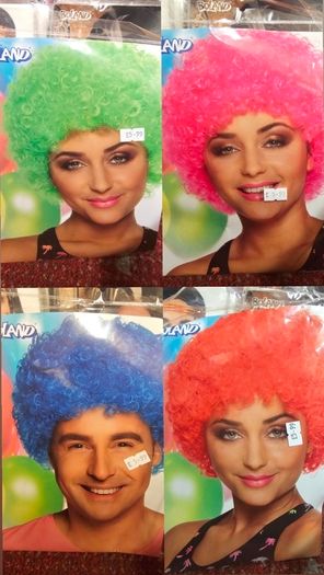 Halloween wigs and accessories