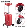 Waste Oil Drain Tank 80 L Portable Oil Drain Air Operated Drainer Oil Change, Oil Drain Container, Fluid Fuel Transfer Drainage Adjustable Funnel Height, with Pressure Regulating Valve Image 2