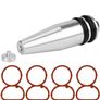 swirl flap delete kit + Swirl Flap Plug Blank Plate Removal Replacement ets for N47 Engines 2.0 Diesel The image shows a "Car Engine Intake Inlet Swirl Flap Delete Blank Plug Bung Metal With Manifold Gasket For BMW N47 E90 N57 N575 2.0D 11618507239" Image 3