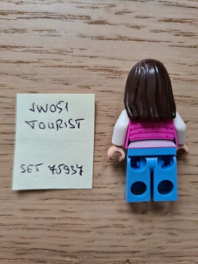 lego jw015 tourist, set jurassic world 75937