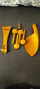 violin tuning pegs + chinrest